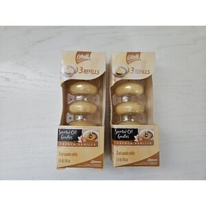 Glade FRENCH VANILLA Scented Oil Candles 6 Refills 2 boxes Retired New‎ Unopened